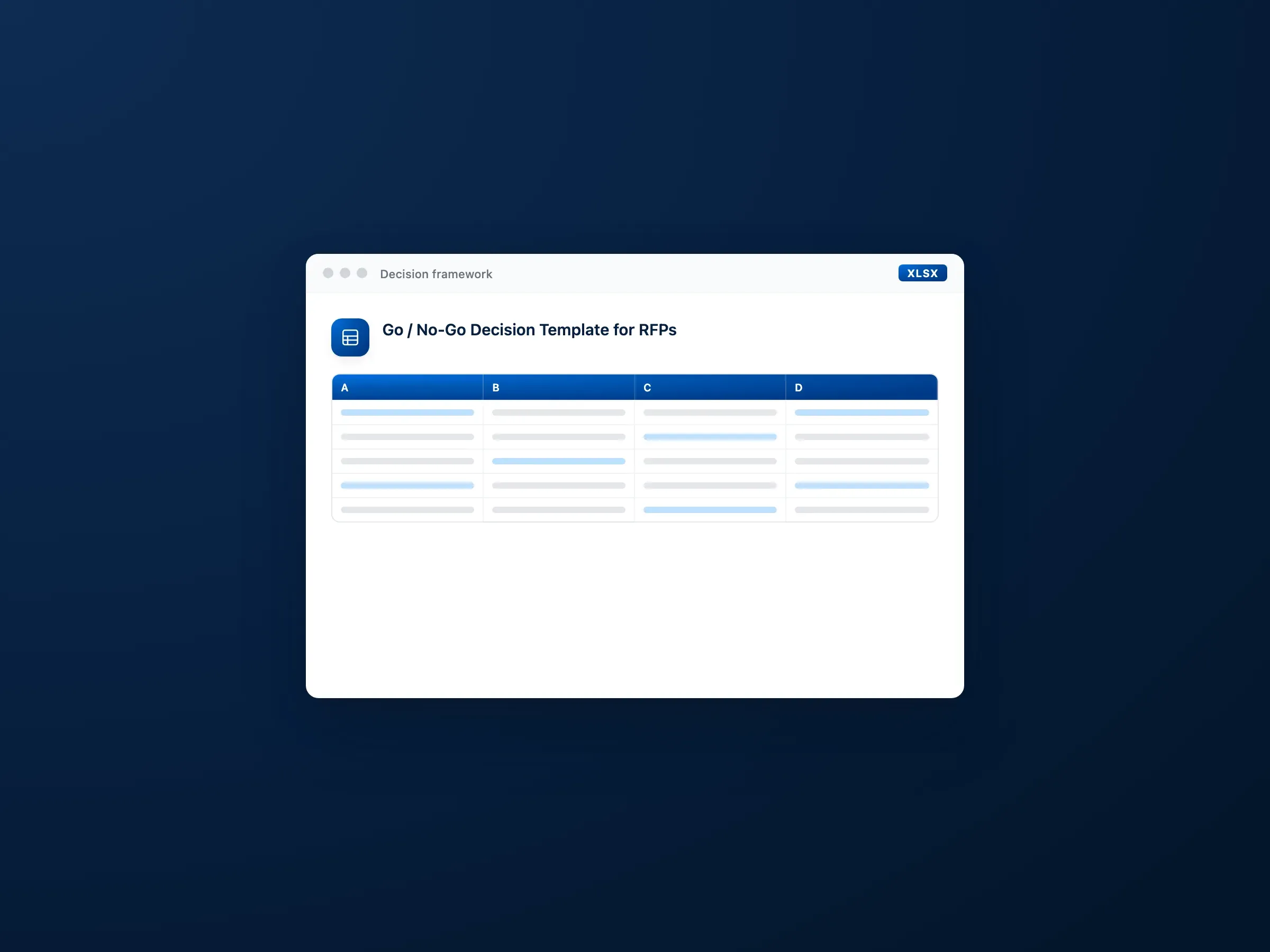 Go / No-Go Decision Template for RFPs preview
