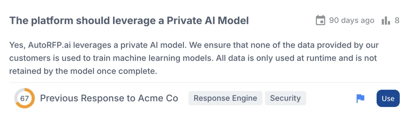 Generate AI-Powered Responses to RFPs