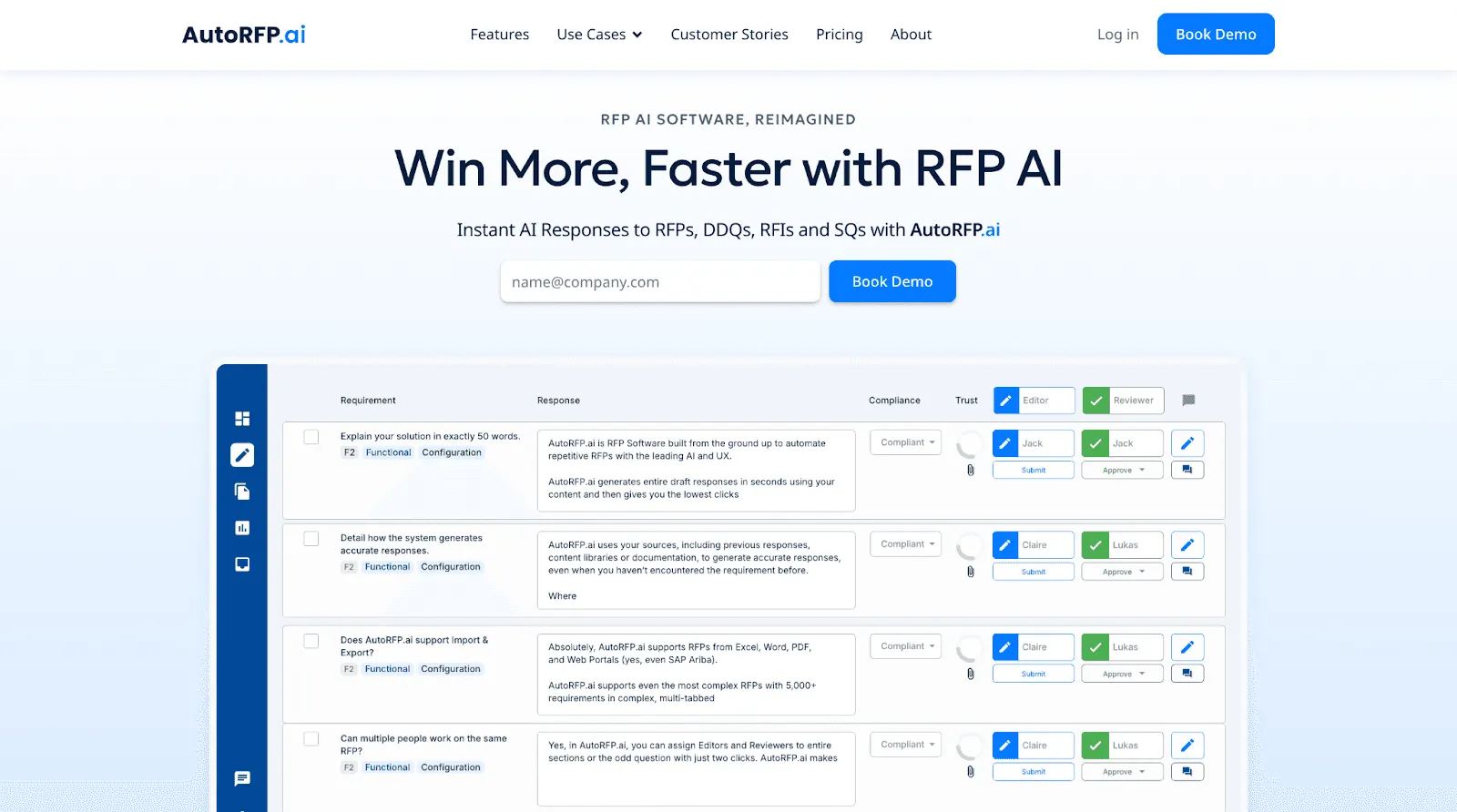 AutoRFP Homepage